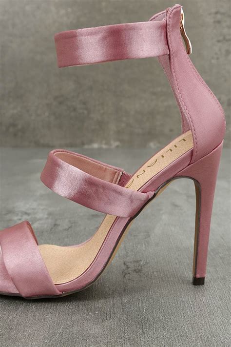 chic dusty pink heels dusty pink ankle strap heels single sole heels 33 00