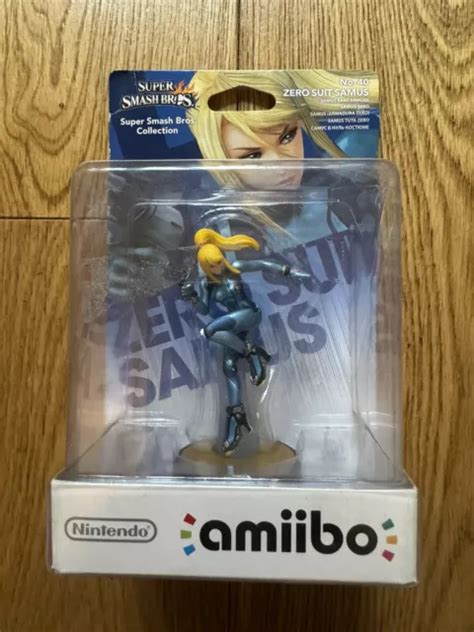 NINTENDO AMIIBO ZERO Suit Samus Super Smash Bros 3DS Wii U Jeu