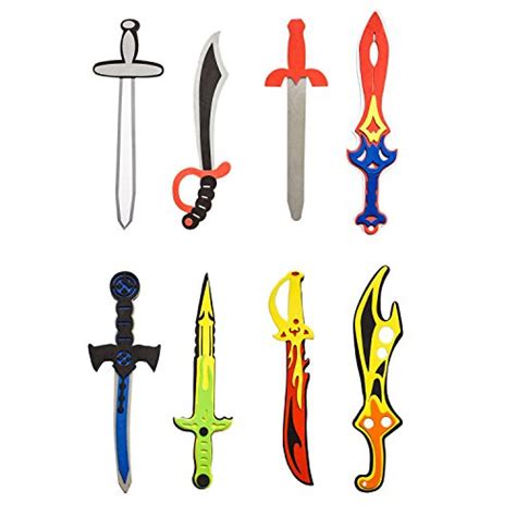 Assorted Foam Toy Swords For Children With Different Designs Including