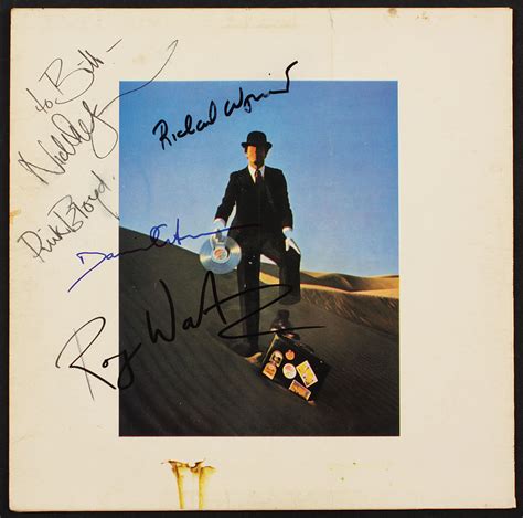 Lot Detail Pink Floyd Wish You Were Here Album Signed By All Four