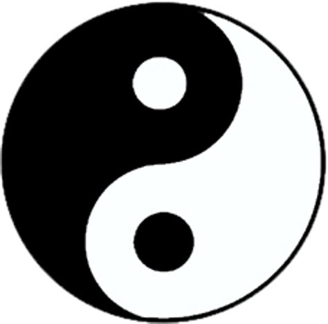 Sticker Yin-Yang - symbol for accomplished harmony. Ø 60 mm ...