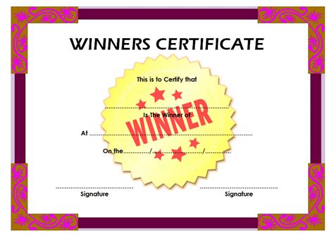 This quiz contest will be conducted every day from 7 pm to 8 pm. Quiz Winner Certy - Download 12+ Winner Certificate ...