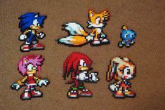 Perler Sonic Collection Sonic Tails Knuckles Amy Cream And Cheese