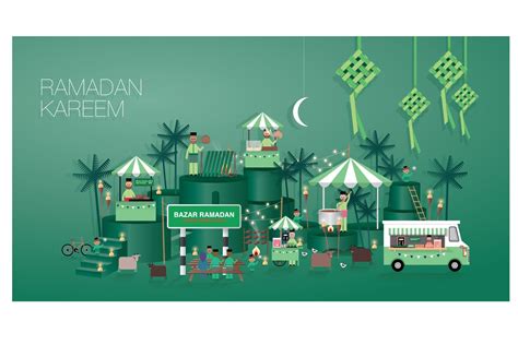 Ramadan Bazaar Template Vector Pre Designed Vector Graphics