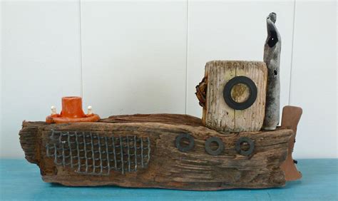 Pin By Annomana Tofu On Boats Driftwood Crafts Driftwood Sculpture