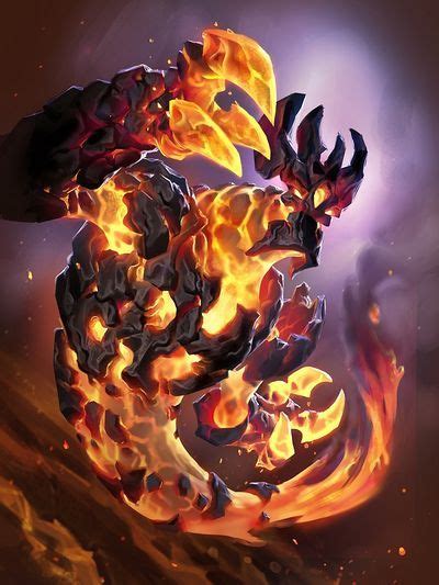 Fire Plume Harbinger Hearthstone Wiki Mythical Creatures Art