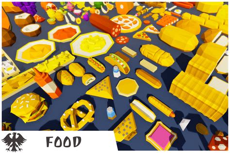 Low Poly Food 3d Food Unity Asset Store