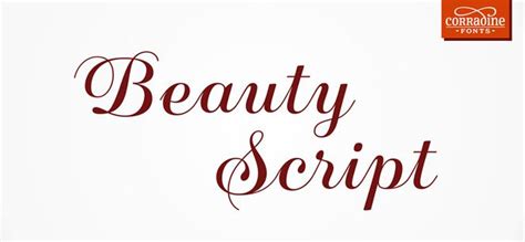 Beauty Script By Corradine Fonts Letters Expressing Elegance And