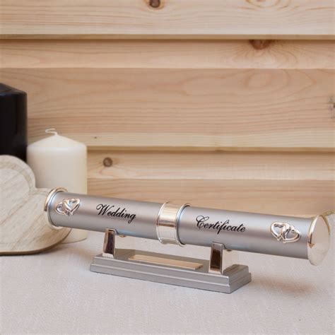 Personalised Engraved Wedding Certificate Holder By Tsonline4u