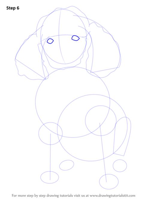 Learn How To Draw A Poodle Dog Farm Animals Step By Step