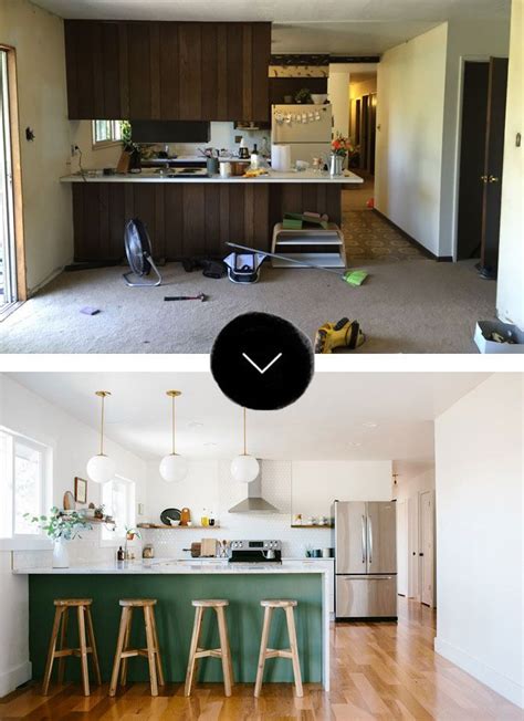 Small southwest galley brick floor and. Before & After: A Fixer-Upper Gets a New Kitchen in Denver ...
