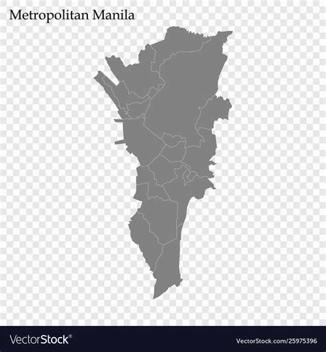 High Quality Map Region Philippines Royalty Free Vector