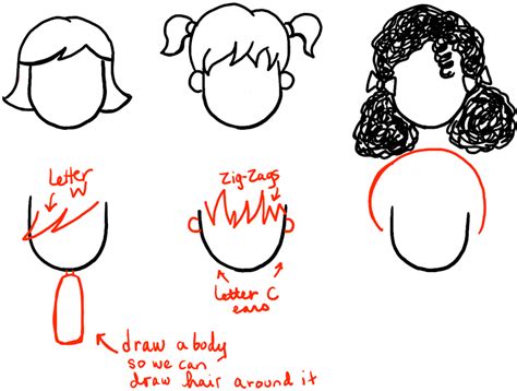 Is it possible to draw a woman in a cartoon? How to Draw Girls Hair Styles for Cartoon Characters ...