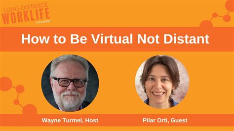 How To Be Virtual Not Distant With Pilar Orti Youtube