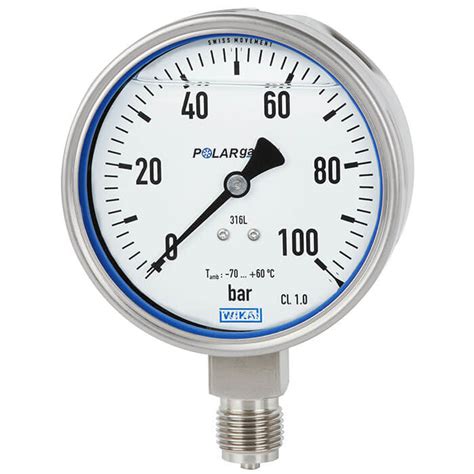 Bourdon Tube Pressure Gauge Stainless Steel Pg23lt Wika Australia