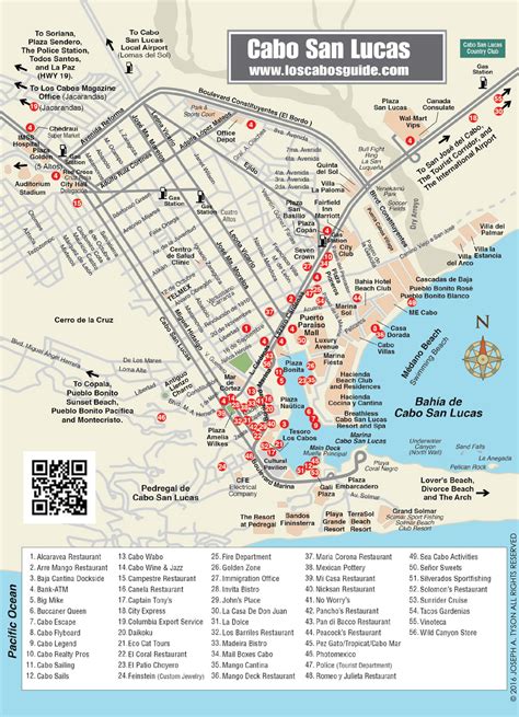 Cabo San Lucas Map Los Cabos Guide Vacaciones En Mexico Cabo San