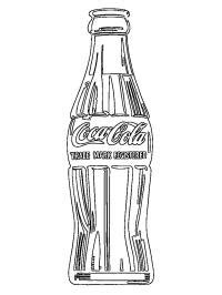 Colour coca cola and sprite bottles colouring page. Food and drinks color pages | Free coloring pages for you ...
