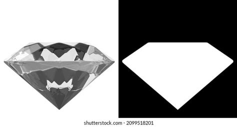 3d Rendering Illustration Stylized Diamond Stock Illustration