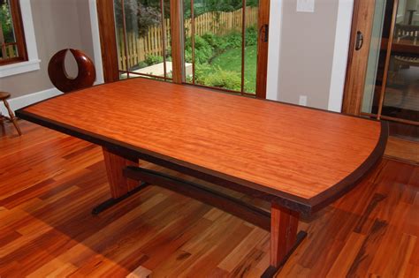 Hand Made Modern Dining Table By Myrtle Grove Furniture