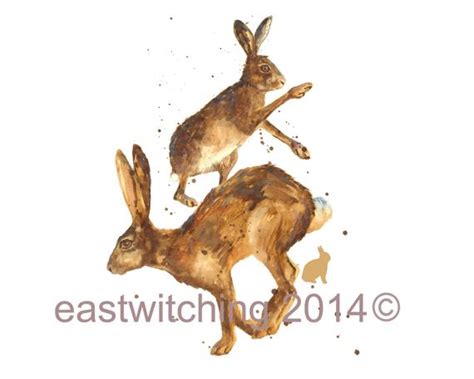 Hare Art Print For She Who Is As Mad As A March Hare Etsy