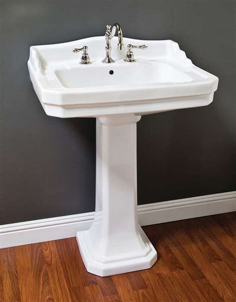 Give your bathroom a unique, modern look with one of our vessel sinks. Historic Houseparts, Inc. > Pedestal Sinks > Art Deco 26-3/4" Porcelain Pedestal Bathroom Sink