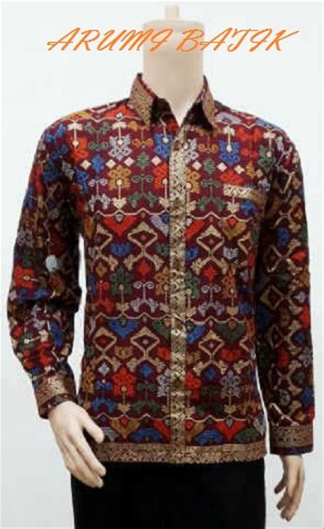 Jual Kemeja Hem Baju Seragam Pria Batik Lengan Panjang ...