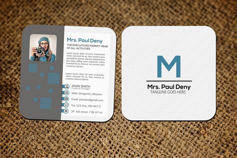 Mini Social Media Business Card 54731 Business Cards Design Bundles