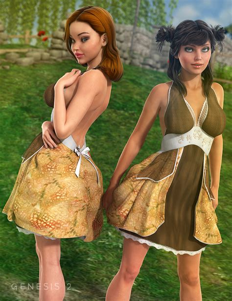 Antoinette Dress For Genesis 2 Females Daz 3d