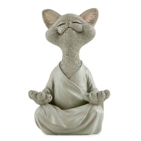 Buddha Katze Figurmeditation Yoga Sammlung Kauflandde