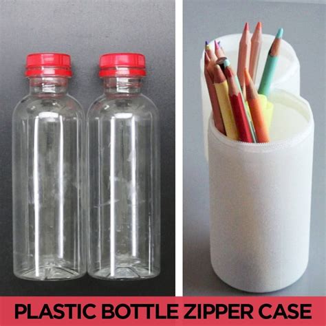Plastic Bottle Zipper Case Plastic Bottle Crafts Bottle Upcycle