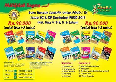 Semuanya bertujuan dengan harapan bantuan yang diberikan ini sedikit sebanyak dapat meringankan beban kalangan pelajar membeli buku buku. harga Paket Buku PAUD 2017 Harga Rp.90.000,- / paket ...