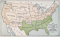 United States Map, 1863 Photograph by Granger