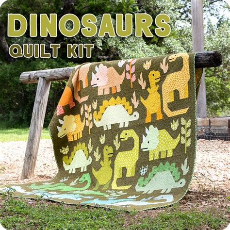 Elizabeth Hartman Dinosaur Quilt Kit Hartman Dinosaurs Paintbox Quilt