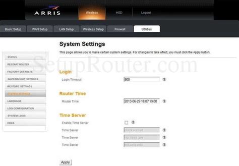 All smartrg routers come with a default factory set password. How to Login to the Arris DG860A