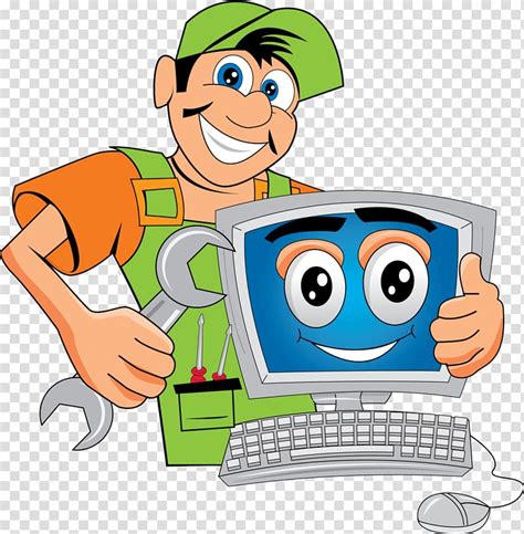 Computer Repair Cartoon