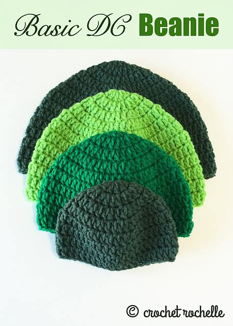 Crochet Patterns Galore Basic Dc Beanie