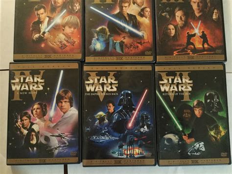 Star Wars Dvd Collection Alle 6 Dvds 1 6 Trilogie Und Etsy