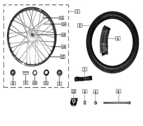 Front Wheel For Tt250 Stock Replacement Csc Motorcycles