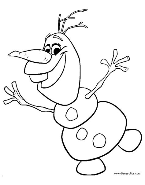 olaf frozen colouring pages - Clip Art Library
