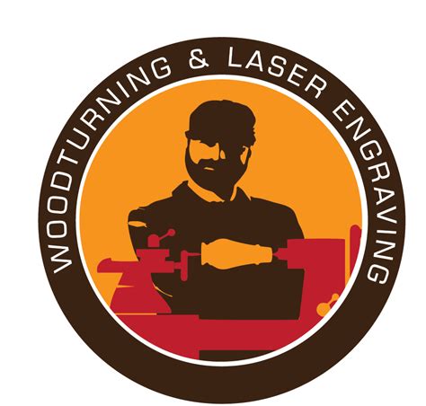 Playful Colorful Logo Design For Woodturning And Laser Engraving By