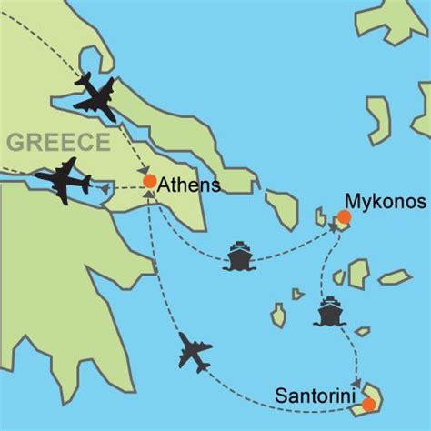 Athens Mykonos Santorini Customizable Itinerary From Tripmasters