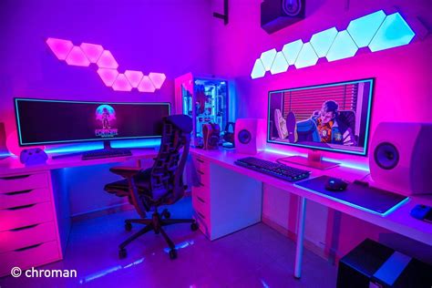 Aesthetic Anime Gaming Room Background Kawaii Gaming Background Room