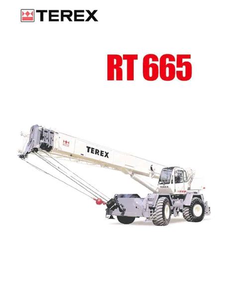 Terex Rt665 Load Chart And Specification Cranepedia