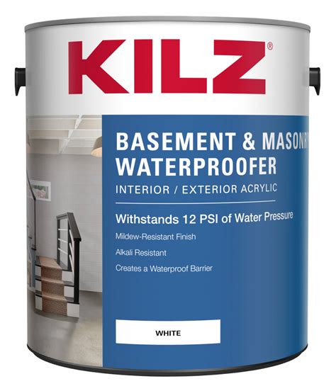 Kilz 239041 1 Gallon Basement And Masonry Waterproofing Paint At
