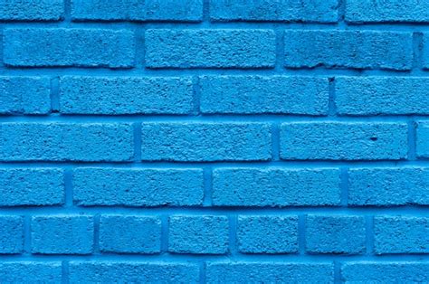 Free Photo Blue Brick Wall Background