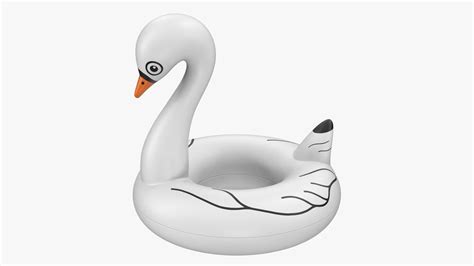 Swan Pool Float Swim Ring 3d Model Cgtrader