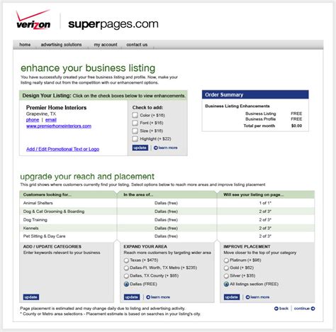 Suzanne Daniels » Verizon Superpages