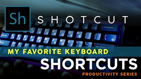Shotcut Productivity Series My Favorite Keyboard Shortcuts To Speed Up