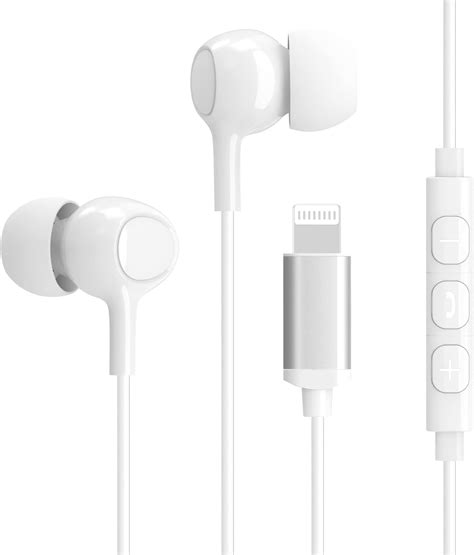 Aceyoon Iphone Earphones Mfi Certified Lightning Earbuds With Mic And