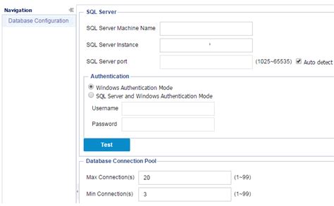 Configure Database